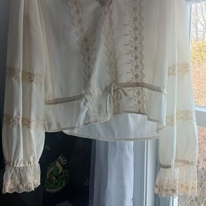 Elegant Cream Lace Blouse